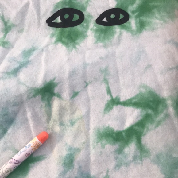 Clare V Tie Dye Eye Print Sweatshirt - Picture 6 of 8